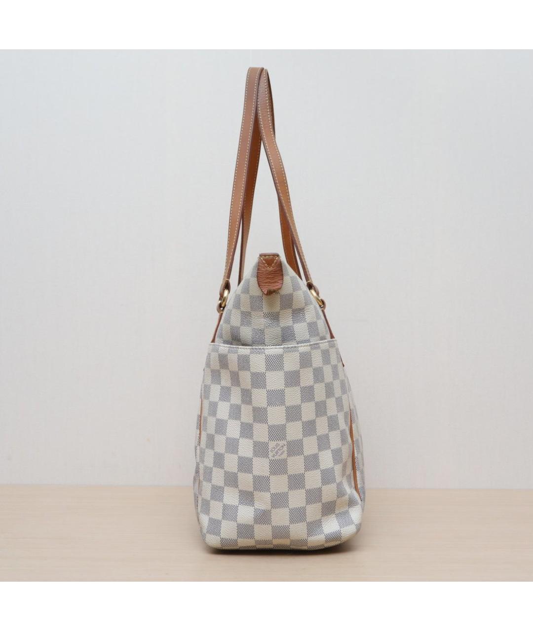 LOUIS VUITTON Бежевая кожаная сумка через плечо, фото 5