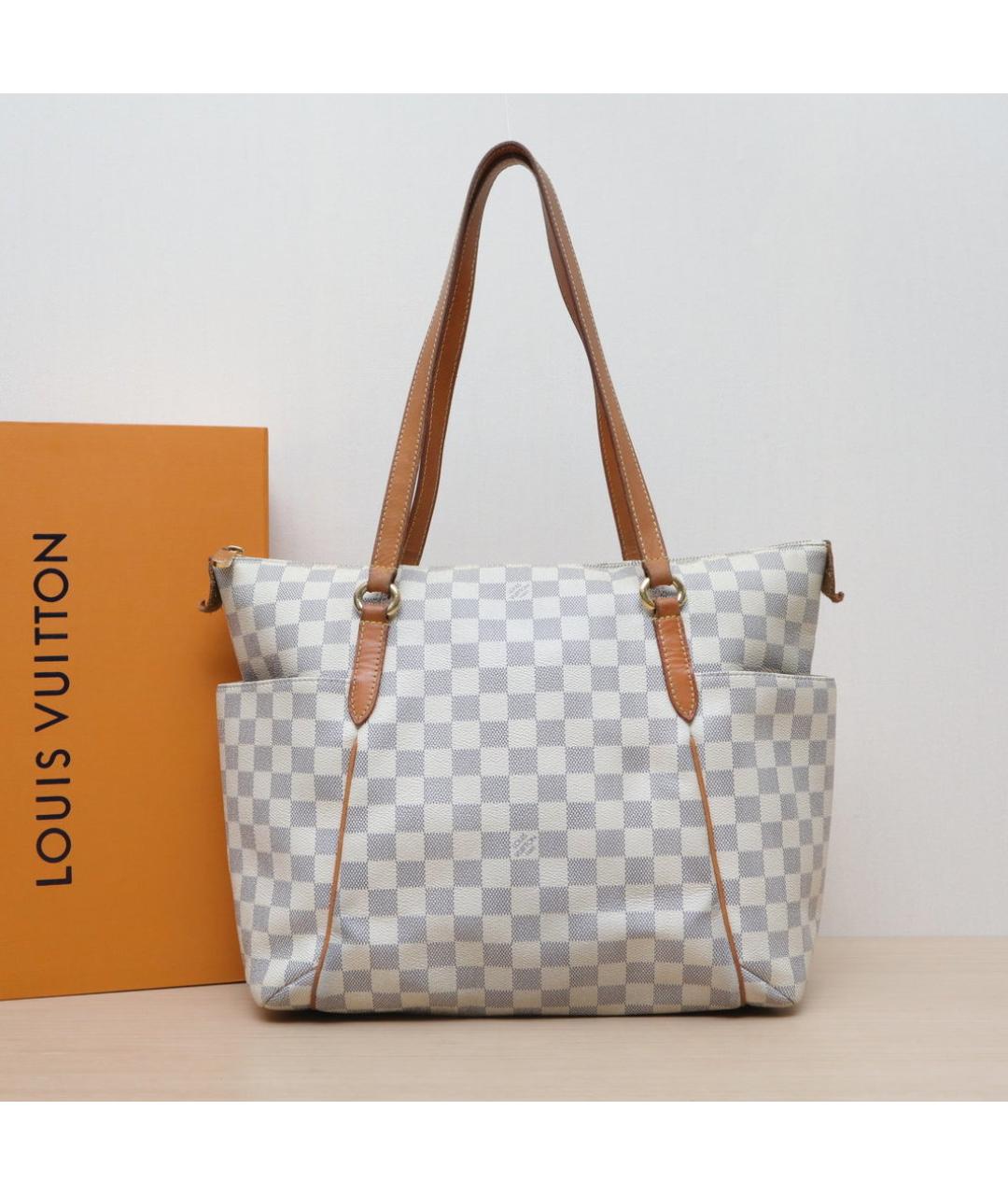 LOUIS VUITTON Бежевая кожаная сумка через плечо, фото 2