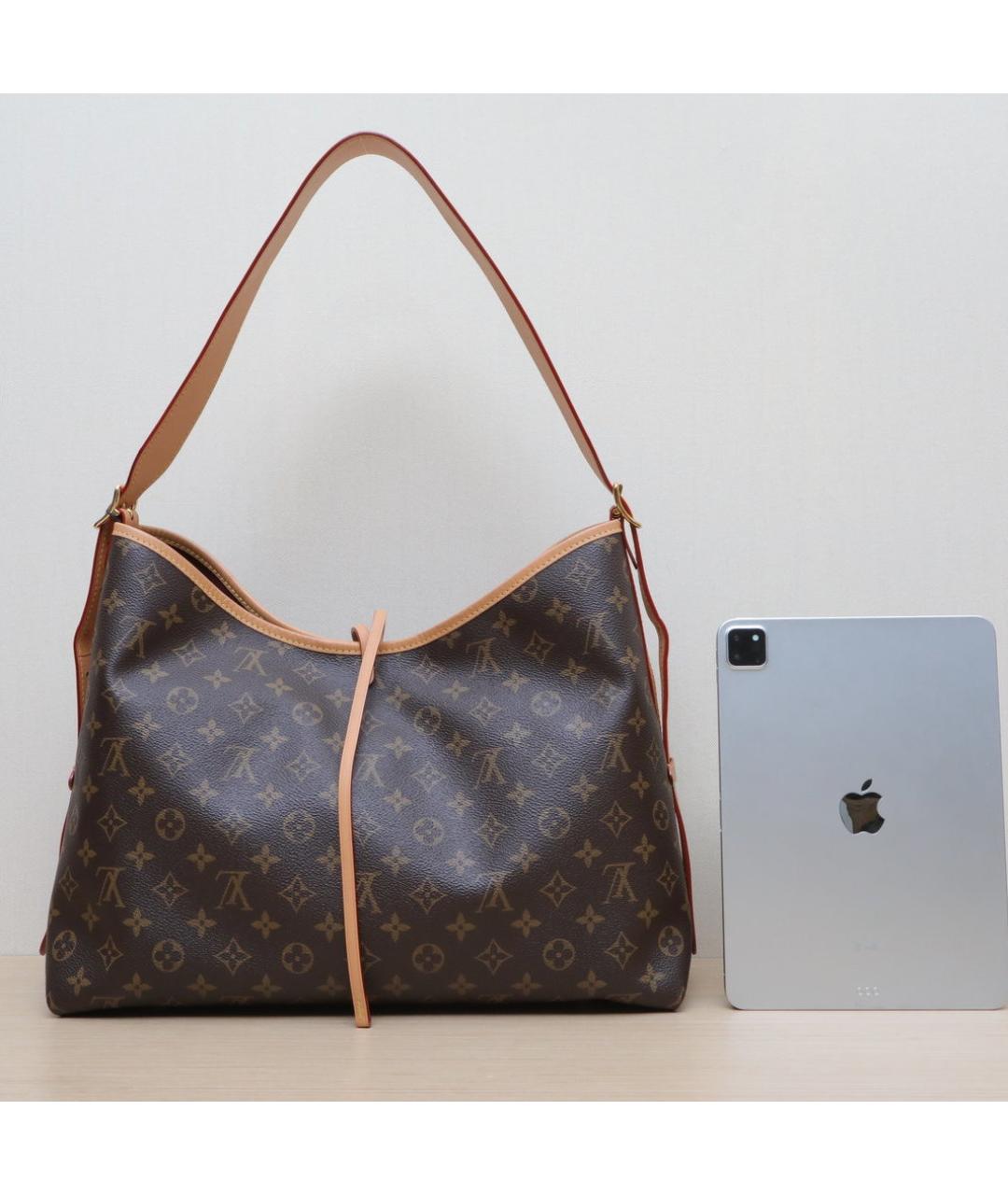 LOUIS VUITTON Коричневая кожаная сумка через плечо, фото 7