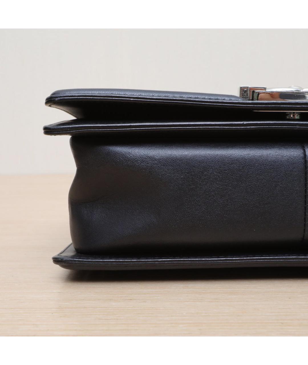 CHANEL Черная кожаная сумка через плечо, фото 9