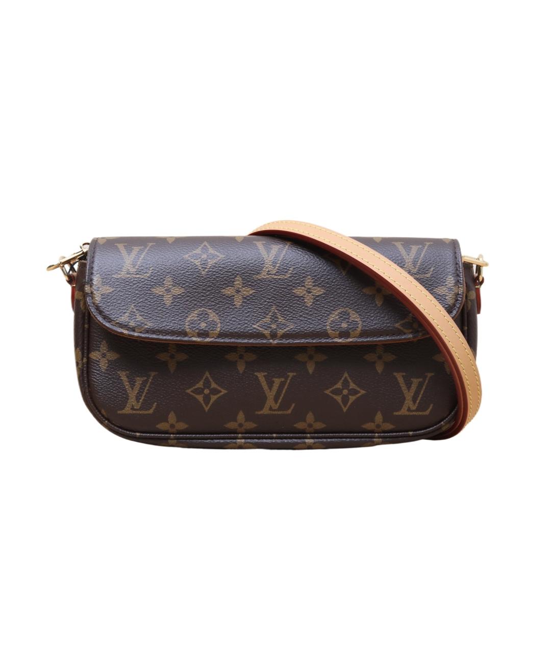 LOUIS VUITTON Коричневая кожаная сумка через плечо, фото 1