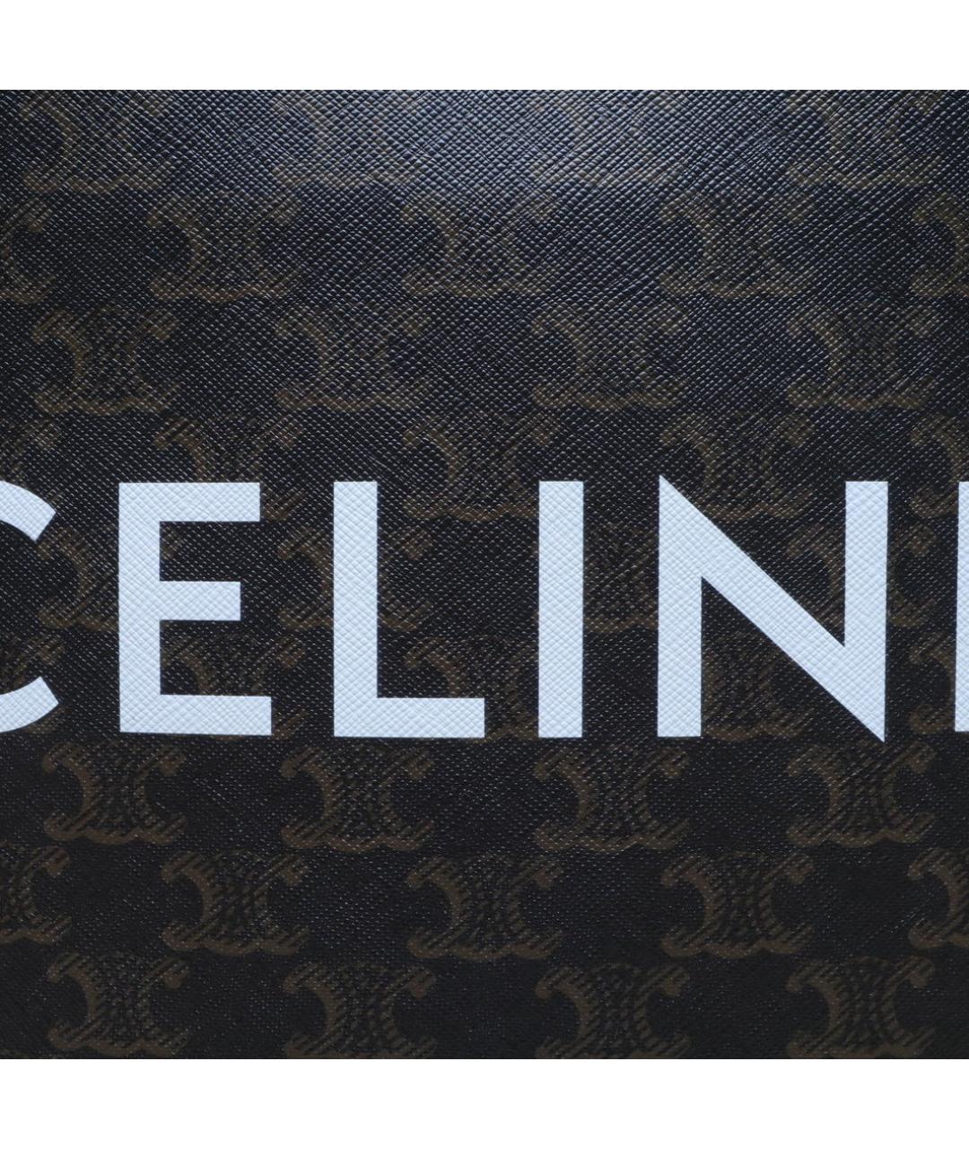 CELINE Коричневая кожаная сумка через плечо, фото 8