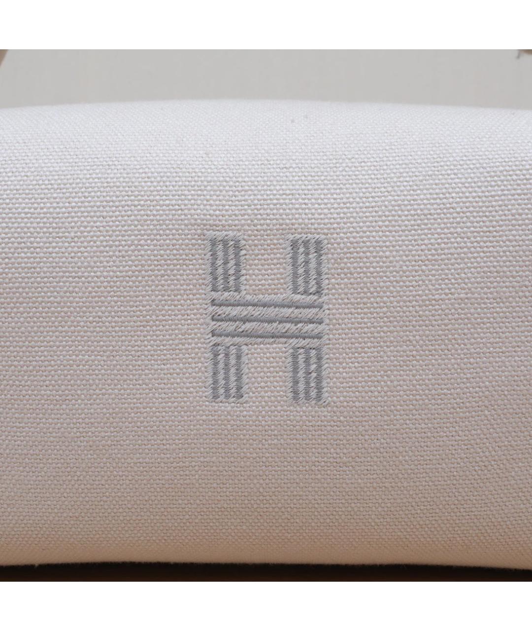 HERMES Серая тканевая косметичка, фото 8