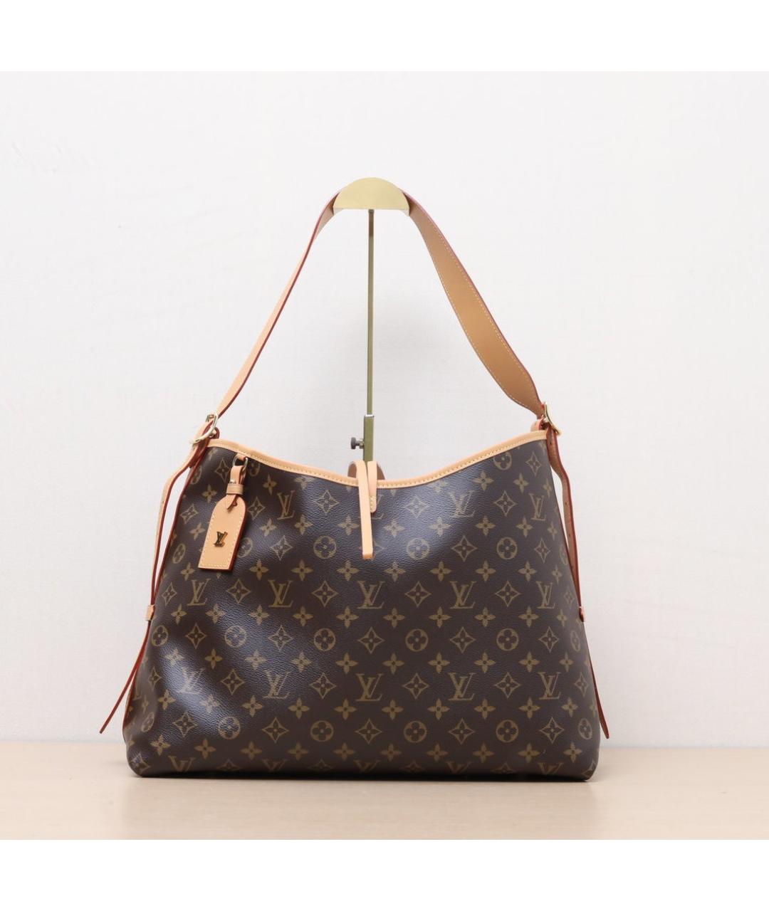 LOUIS VUITTON Коричневая кожаная сумка через плечо, фото 3