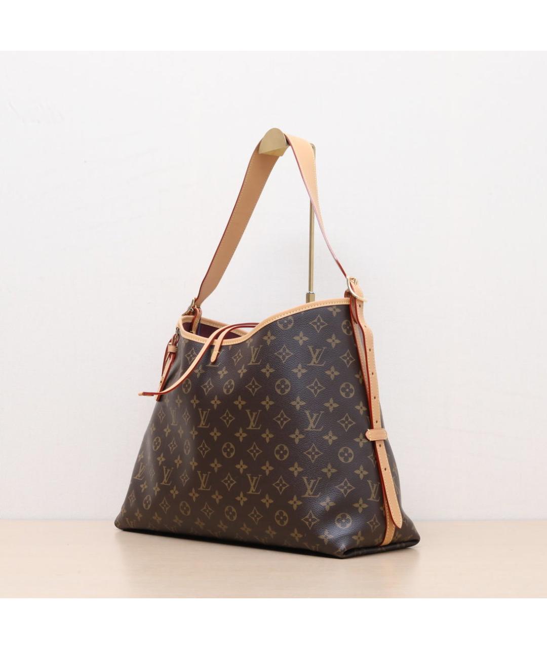 LOUIS VUITTON Коричневая кожаная сумка через плечо, фото 4