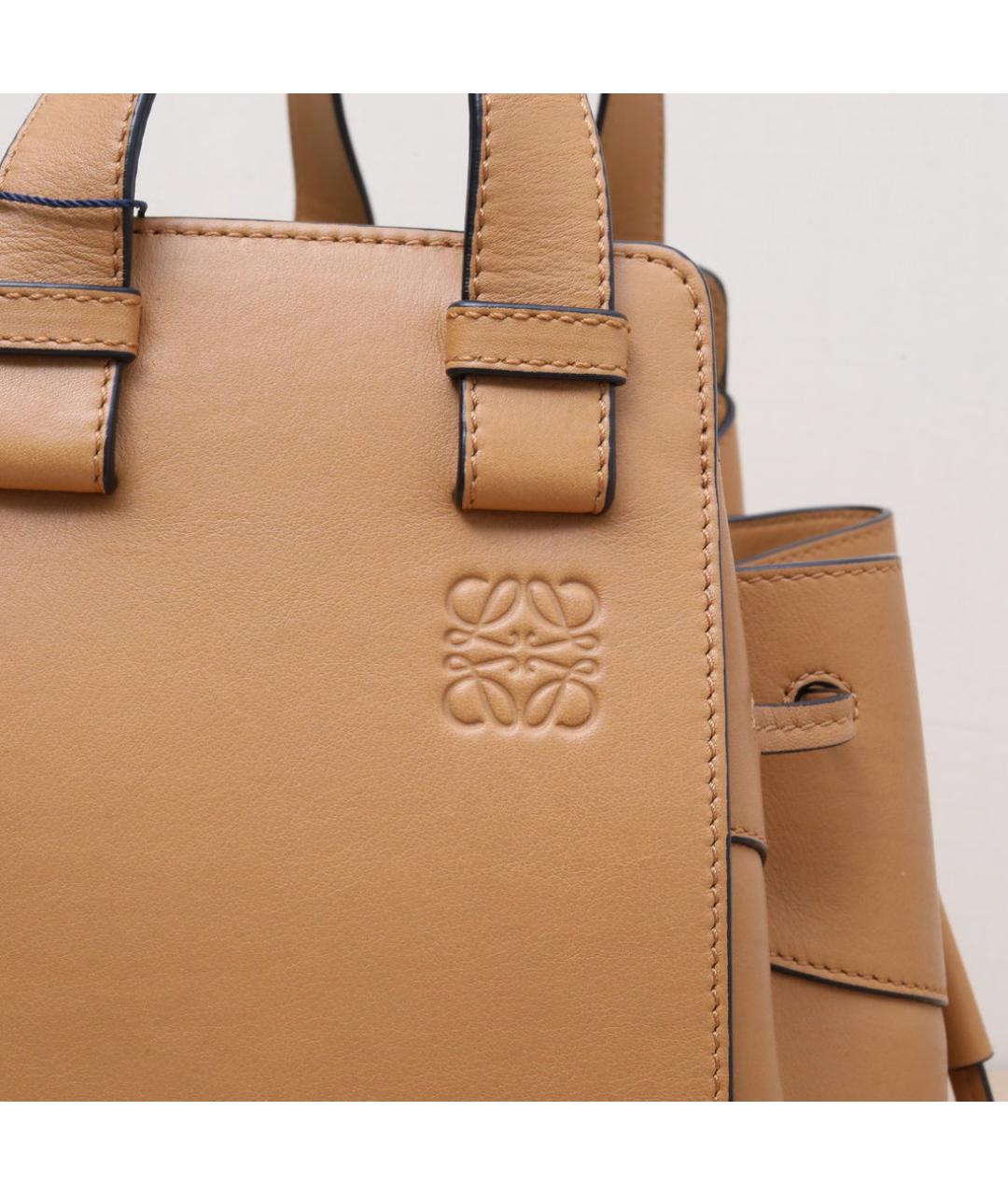 LOEWE Коричневая кожаная сумка с короткими ручками, фото 8
