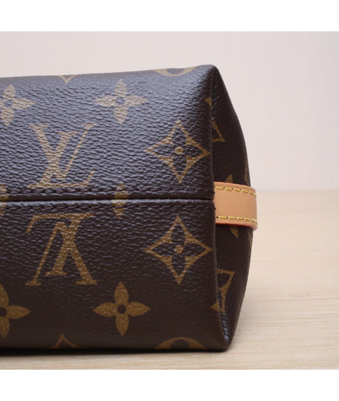 LOUIS VUITTON Коричневая кожаная сумка через плечо, фото 9