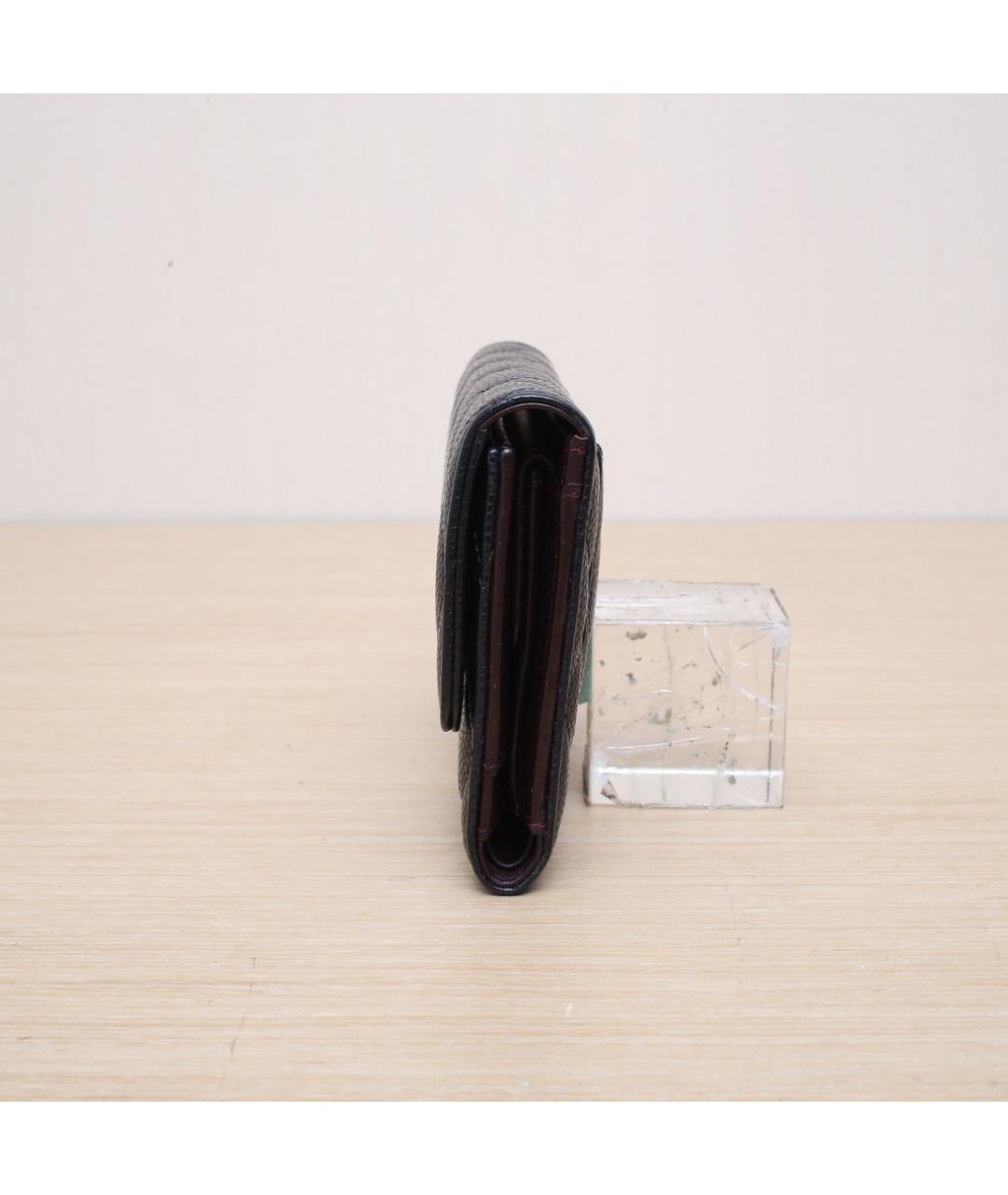 CHANEL Черный кожаный кошелек, фото 5