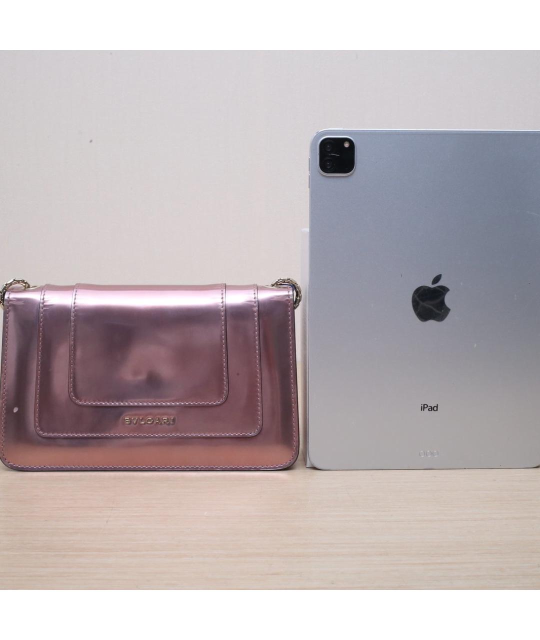 BVLGARI Розовая кожаная сумка через плечо, фото 7