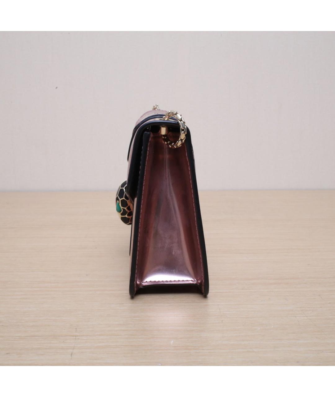 BVLGARI Розовая кожаная сумка через плечо, фото 5