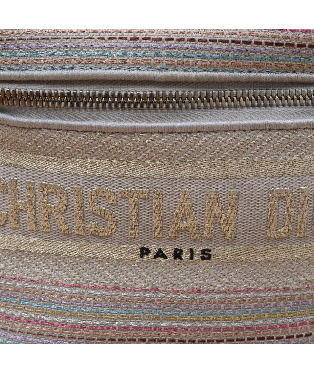 CHRISTIAN DIOR Бежевая тканевая косметичка, фото 8