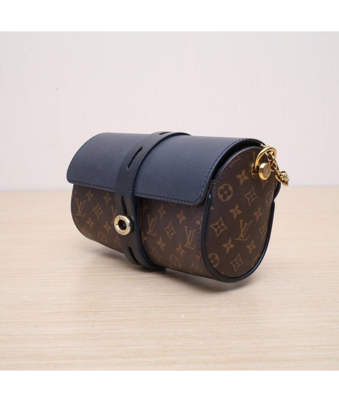 LOUIS VUITTON Коричневая кожаная сумка через плечо, фото 4
