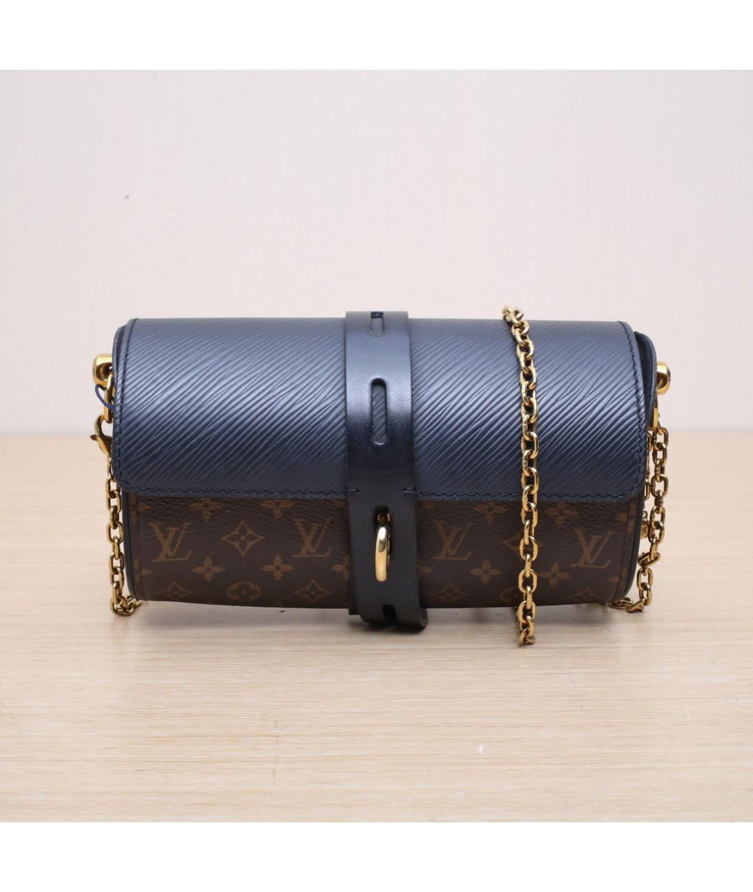 LOUIS VUITTON Коричневая кожаная сумка через плечо, фото 3