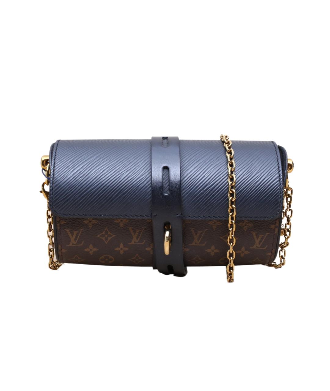 LOUIS VUITTON Коричневая кожаная сумка через плечо, фото 1