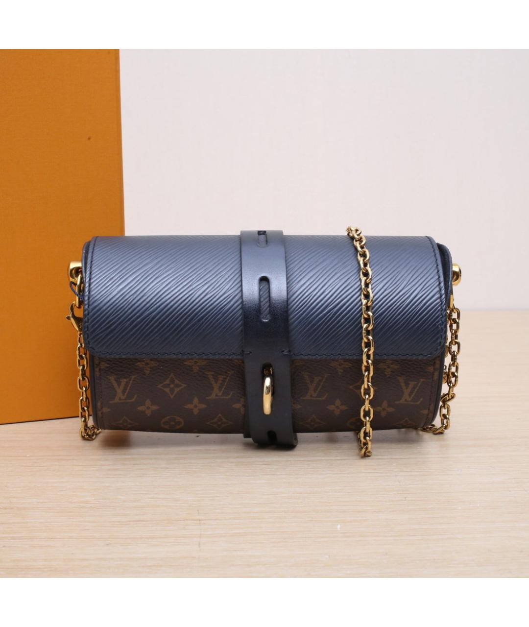 LOUIS VUITTON Коричневая кожаная сумка через плечо, фото 2