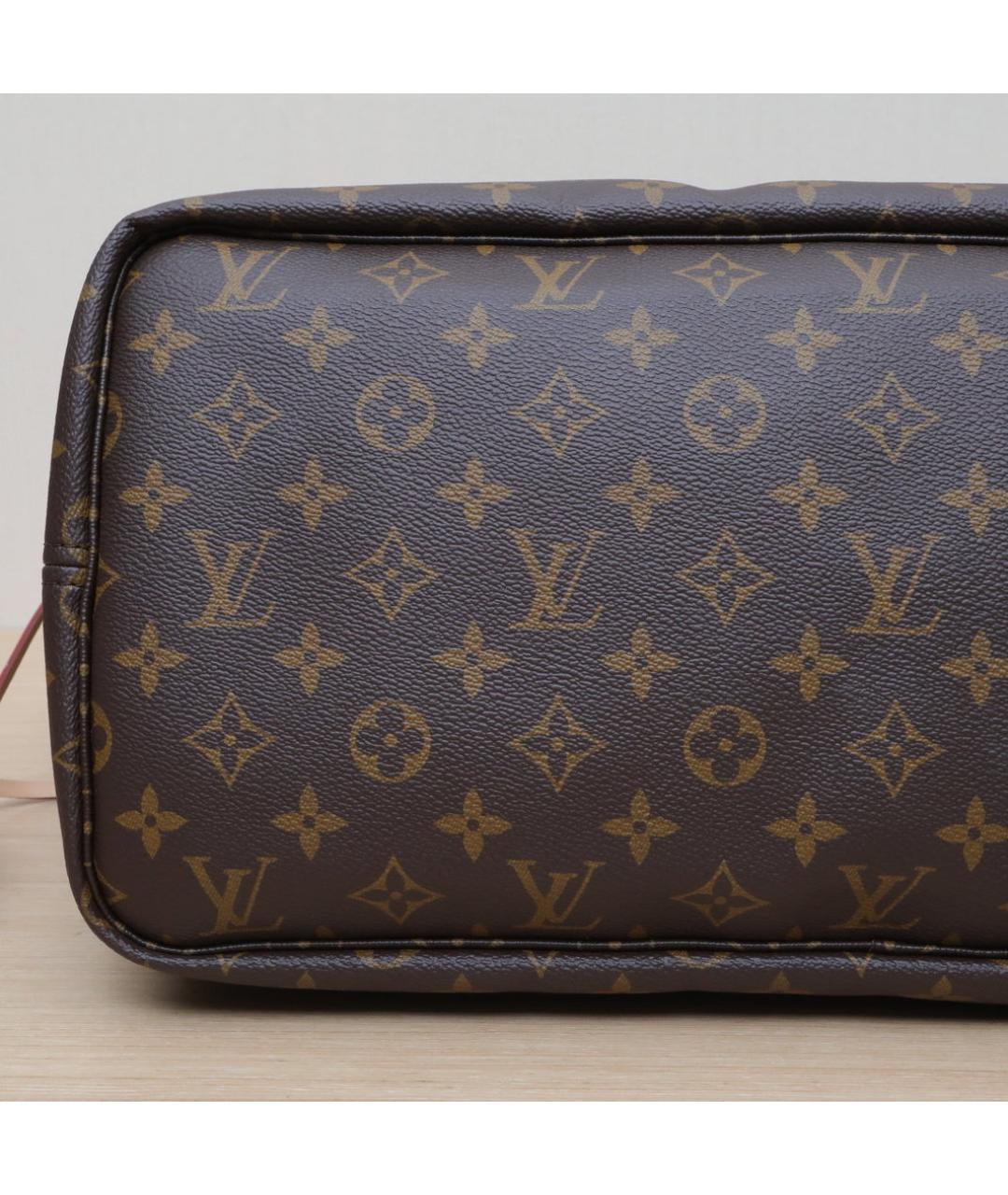 LOUIS VUITTON Коричневая кожаная сумка через плечо, фото 9
