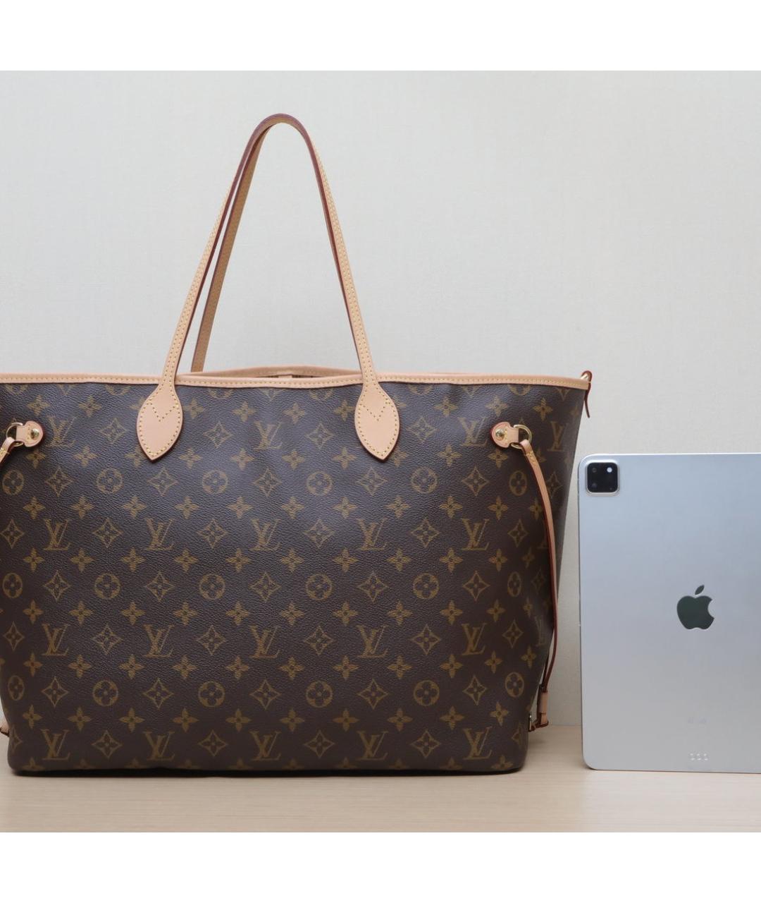 LOUIS VUITTON Коричневая кожаная сумка через плечо, фото 7