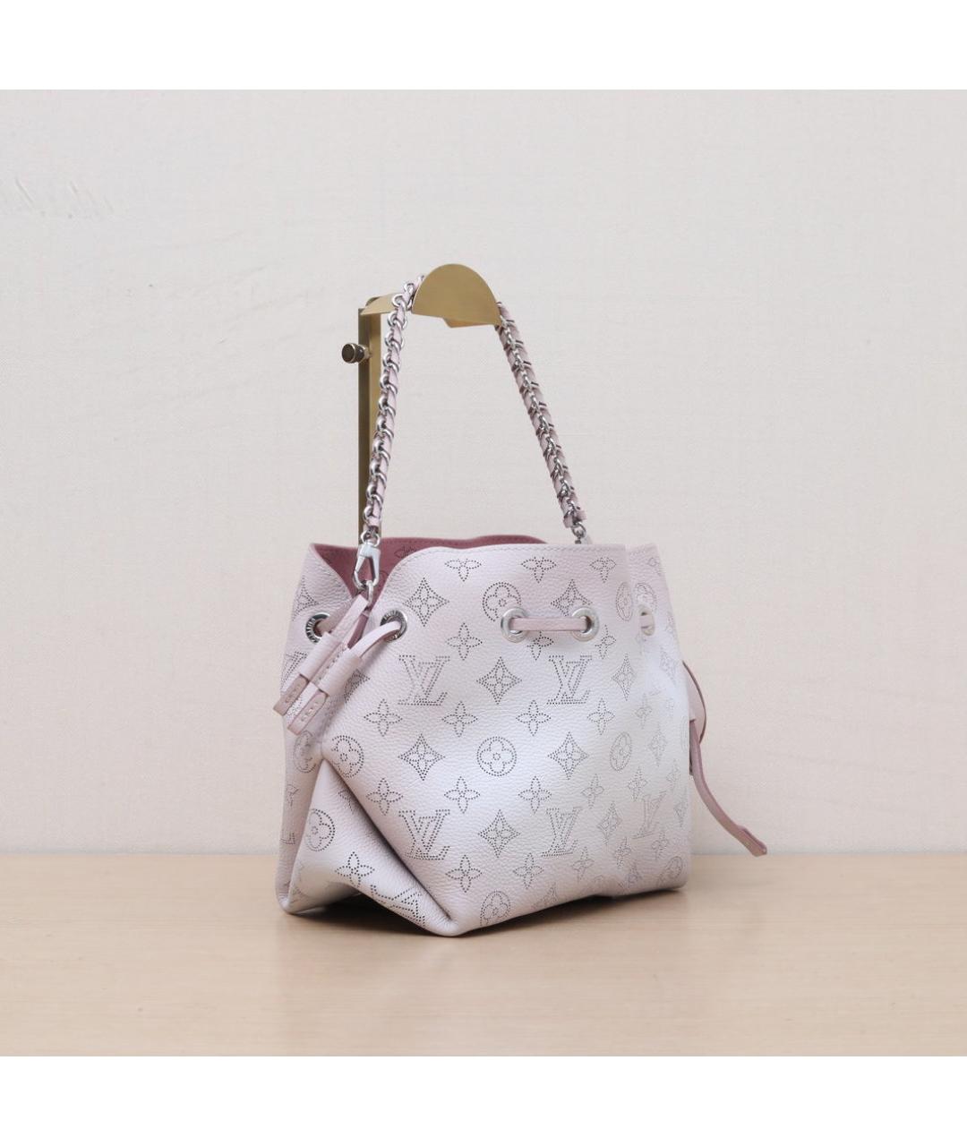 LOUIS VUITTON Белая кожаная сумка через плечо, фото 6