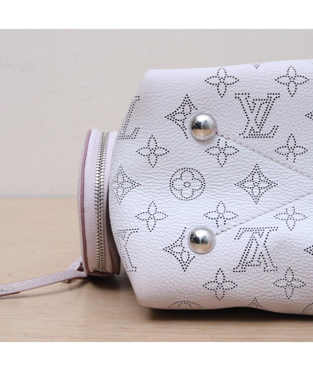 LOUIS VUITTON Белая кожаная сумка через плечо, фото 9