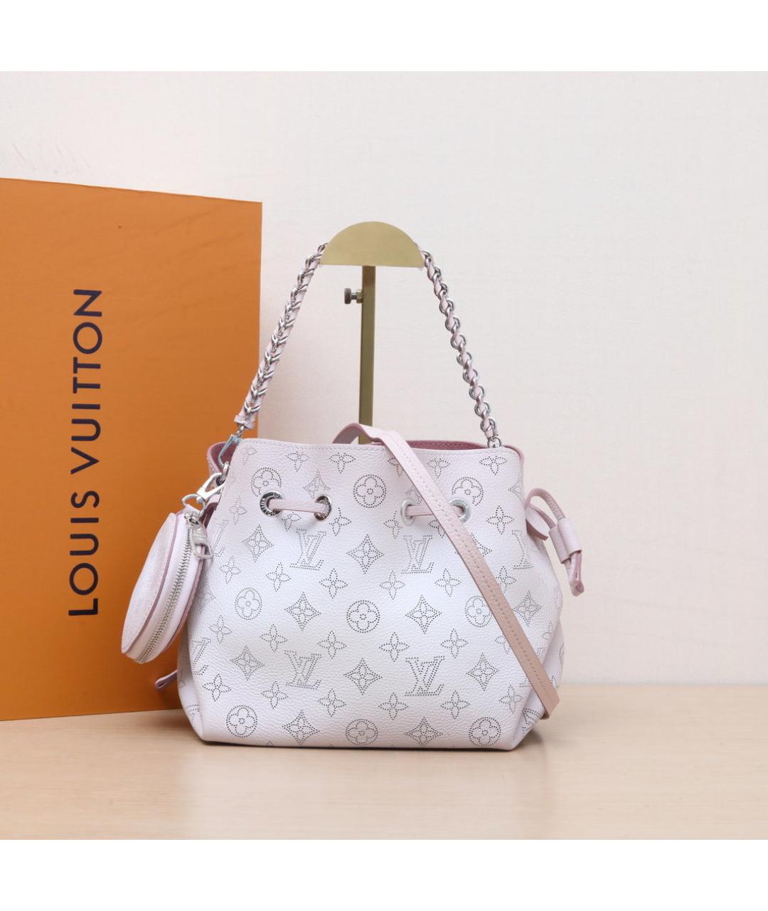 LOUIS VUITTON Белая кожаная сумка через плечо, фото 2