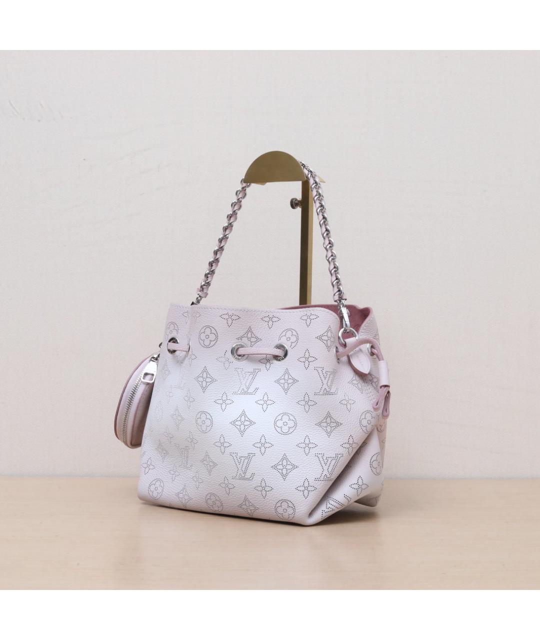 LOUIS VUITTON Белая кожаная сумка через плечо, фото 4