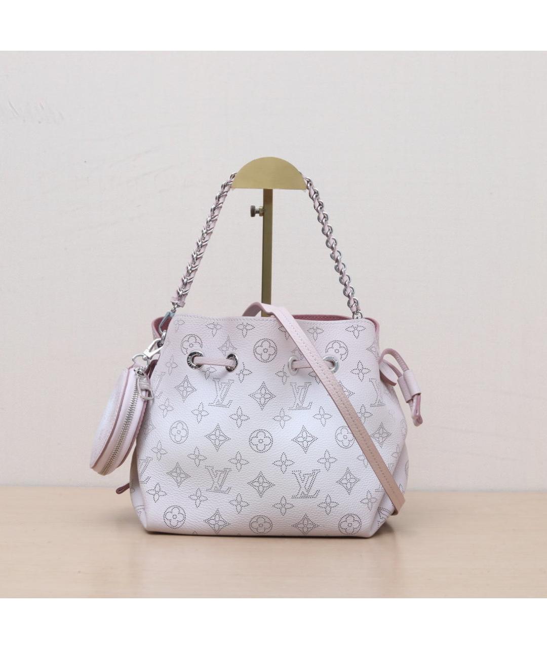 LOUIS VUITTON Белая кожаная сумка через плечо, фото 3