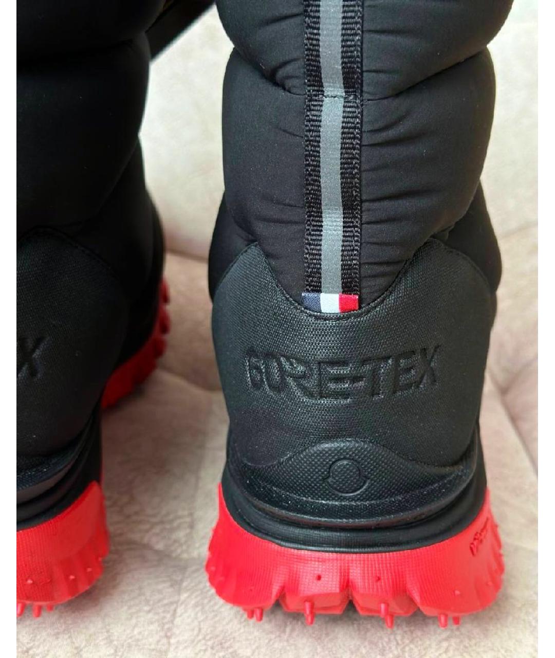 MONCLER GRENOBLE Черные высокие ботинки, фото 3