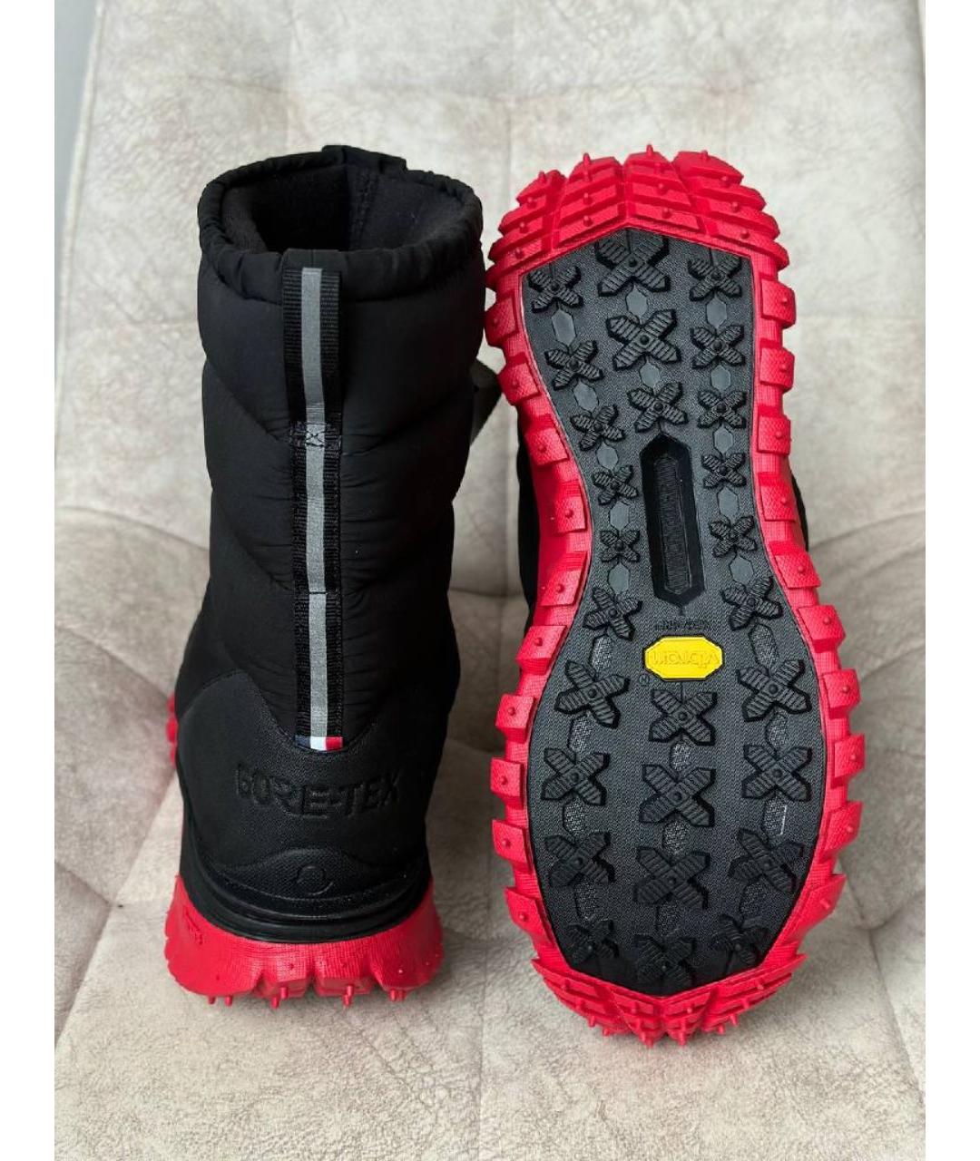 MONCLER GRENOBLE Черные высокие ботинки, фото 5