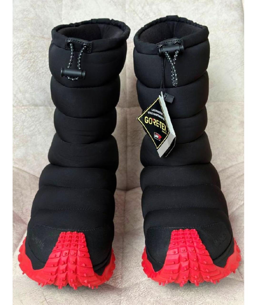 MONCLER GRENOBLE Черные высокие ботинки, фото 4