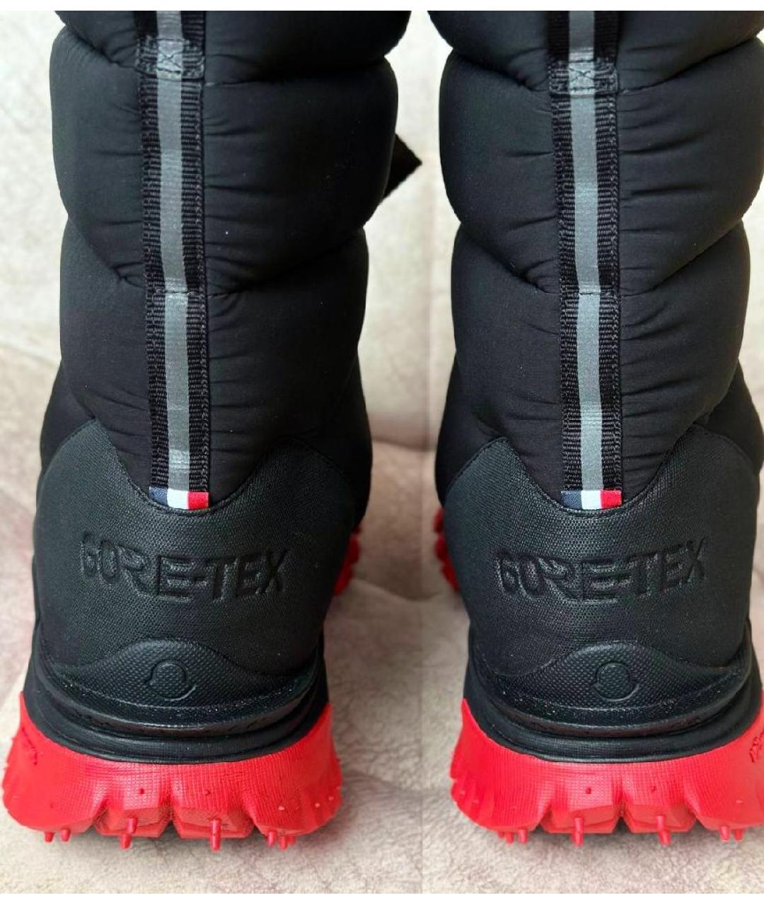 MONCLER GRENOBLE Черные высокие ботинки, фото 6