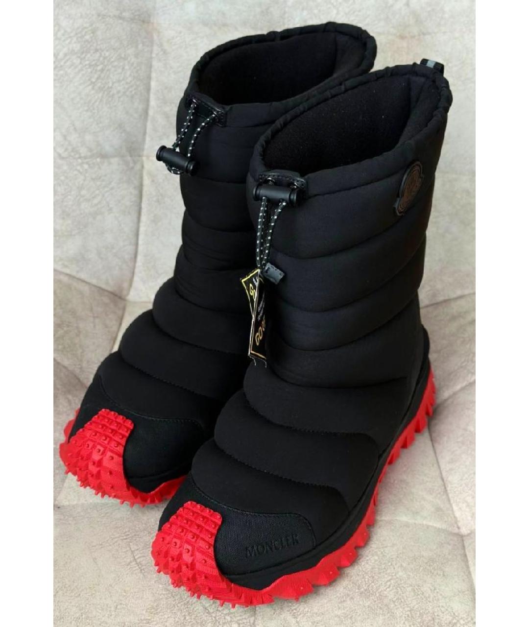 MONCLER GRENOBLE Черные высокие ботинки, фото 2