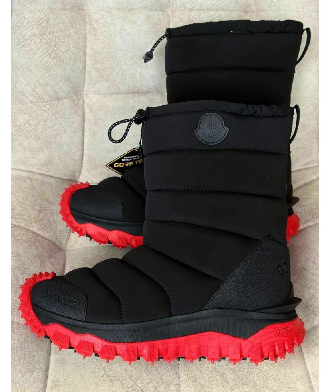 MONCLER GRENOBLE Черные высокие ботинки, фото 8