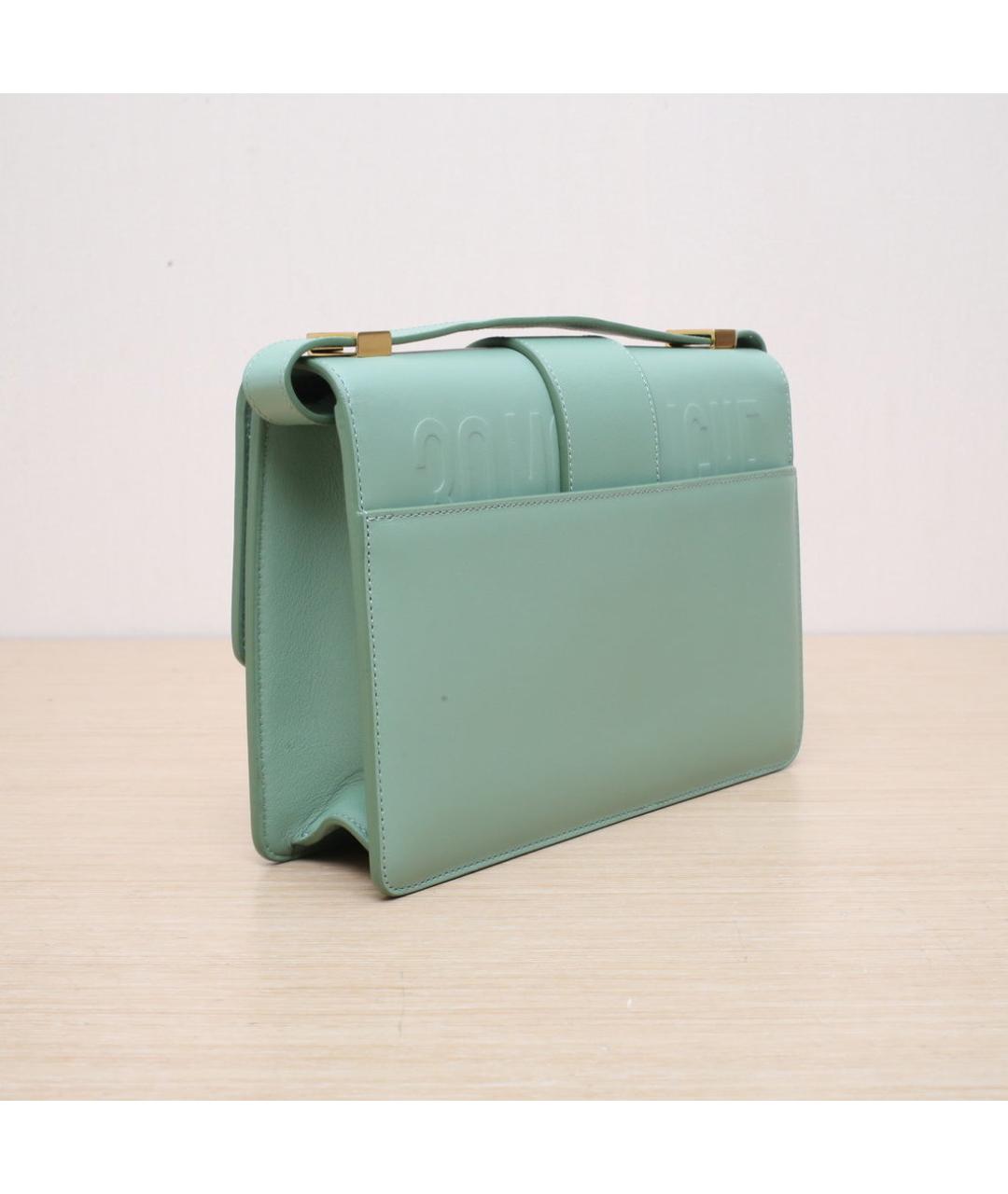 CHRISTIAN DIOR Зеленая кожаная сумка через плечо, фото 6
