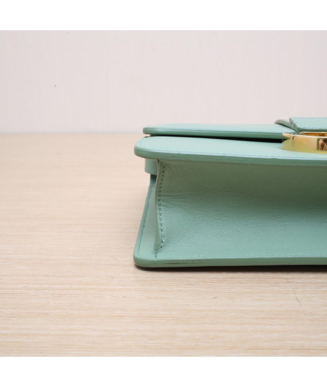 CHRISTIAN DIOR Зеленая кожаная сумка через плечо, фото 9