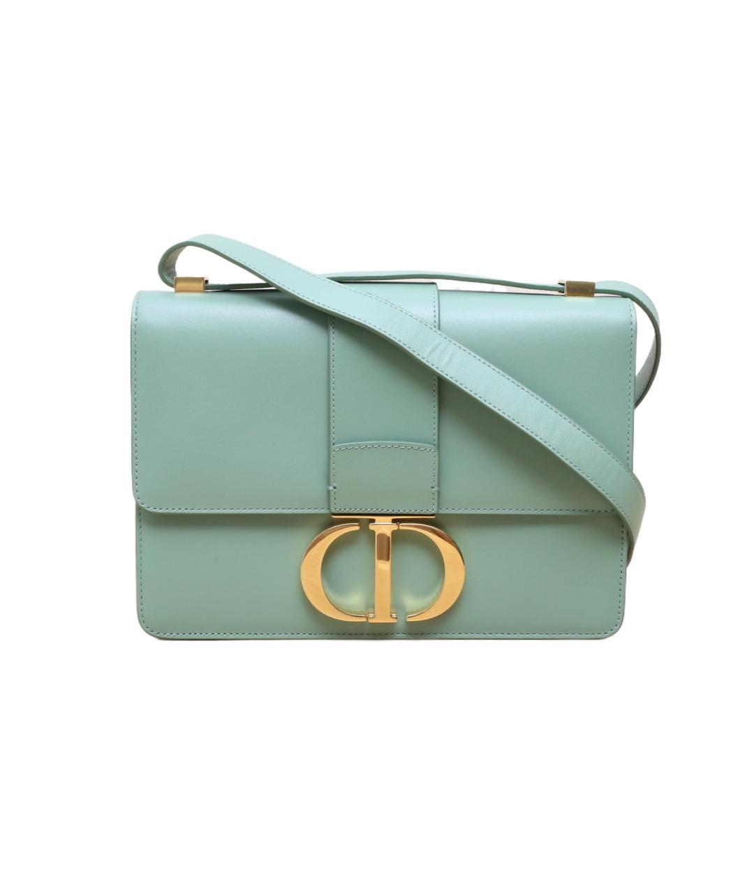CHRISTIAN DIOR Зеленая кожаная сумка через плечо, фото 1