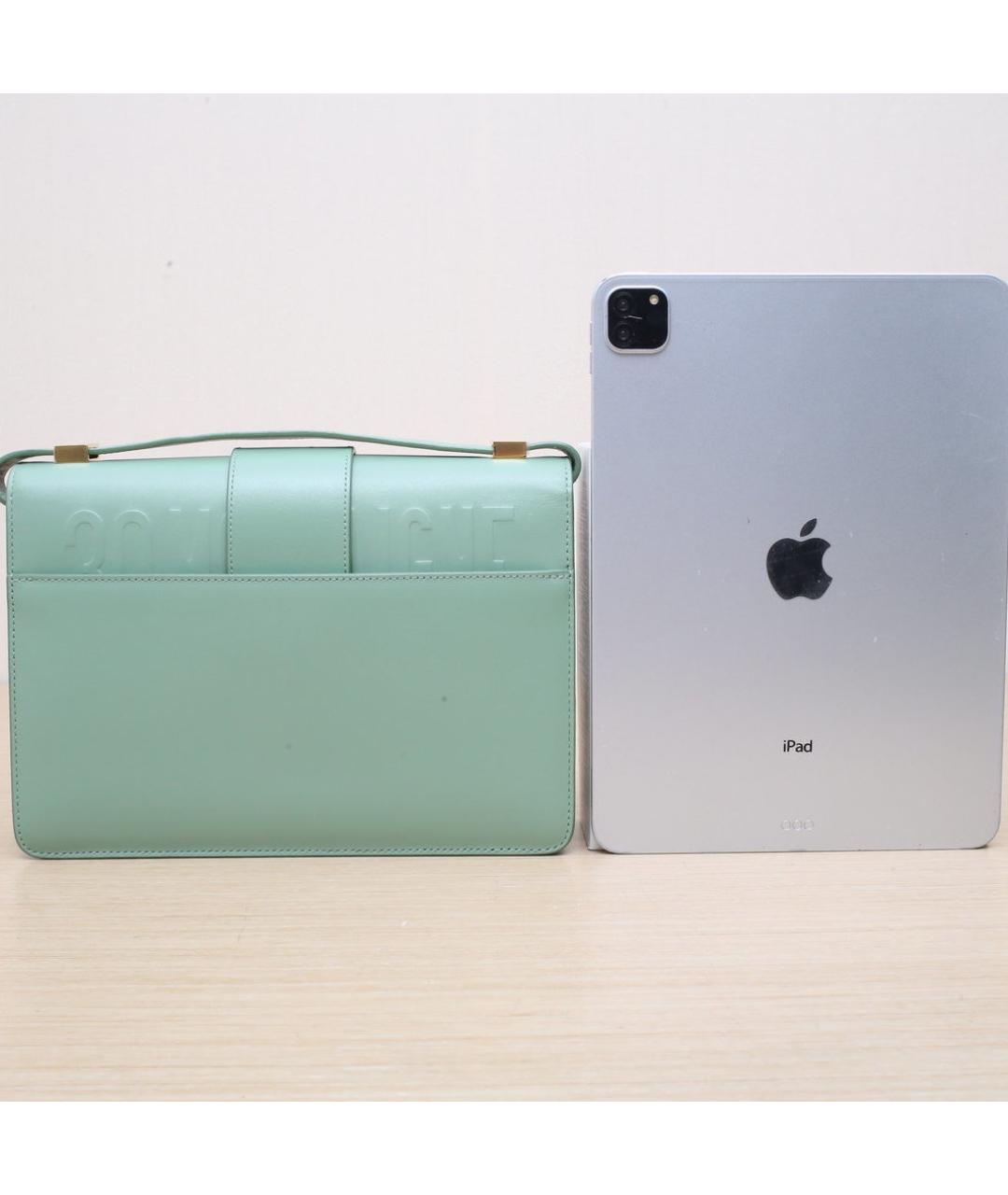 CHRISTIAN DIOR Зеленая кожаная сумка через плечо, фото 7