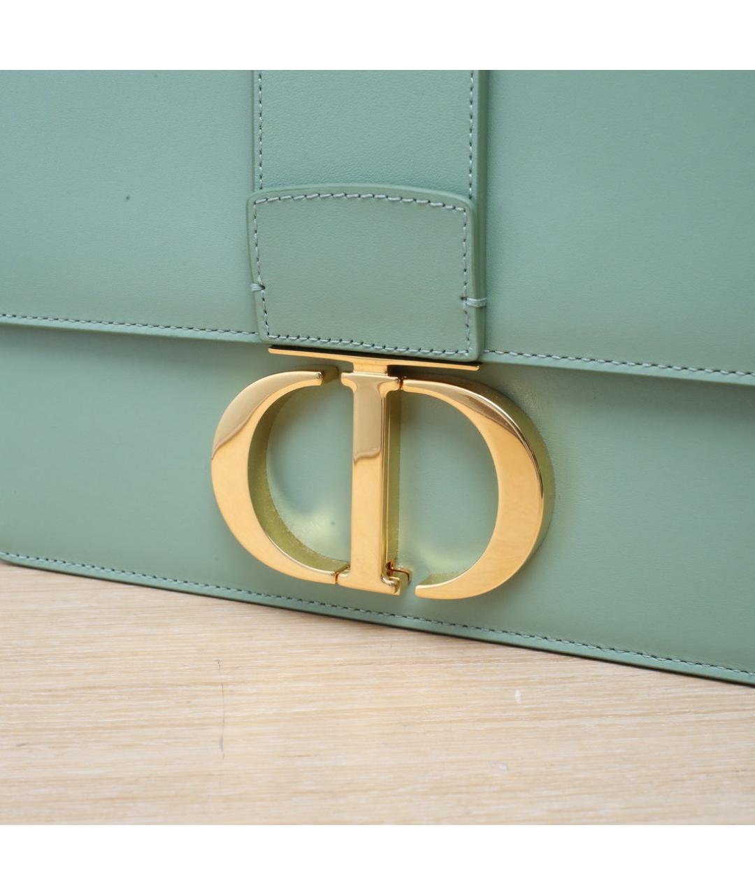 CHRISTIAN DIOR Зеленая кожаная сумка через плечо, фото 8