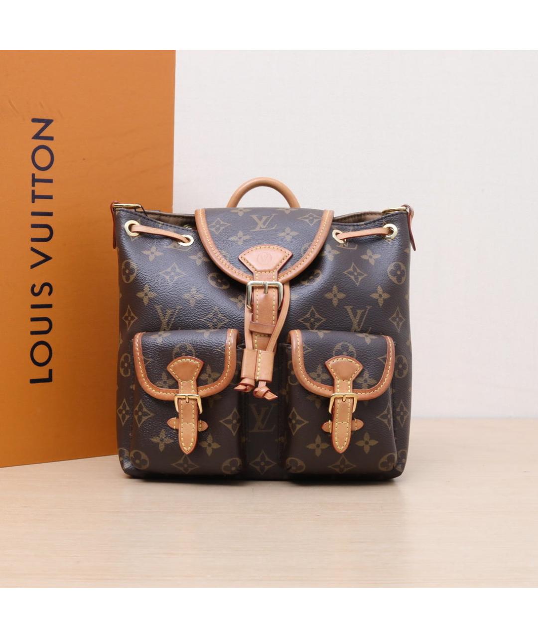 LOUIS VUITTON Коричневый рюкзак, фото 2