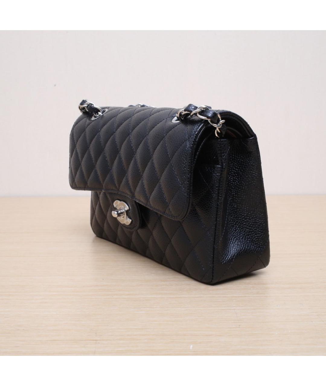 CHANEL Черная кожаная сумка через плечо, фото 4