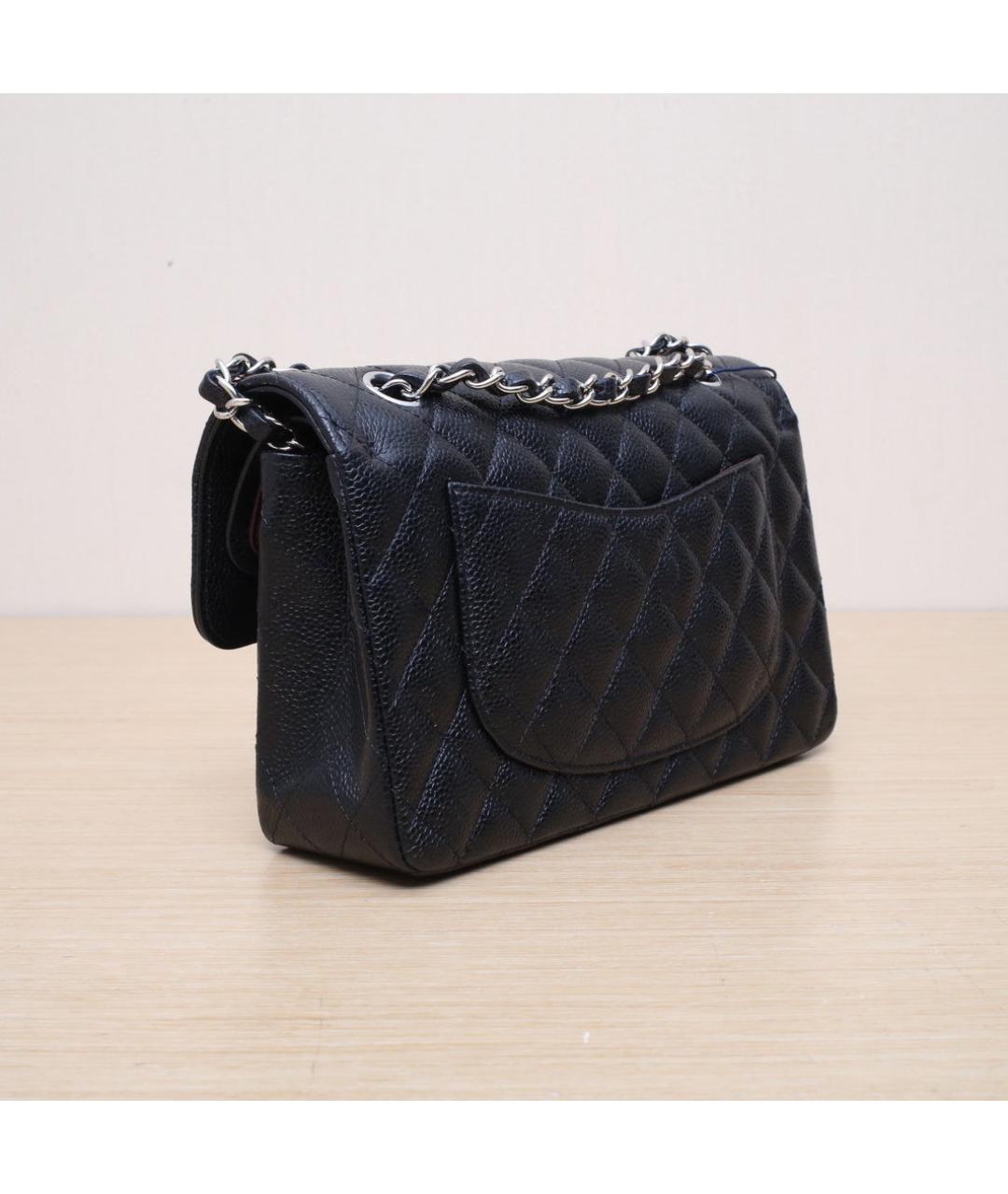 CHANEL Черная кожаная сумка через плечо, фото 6