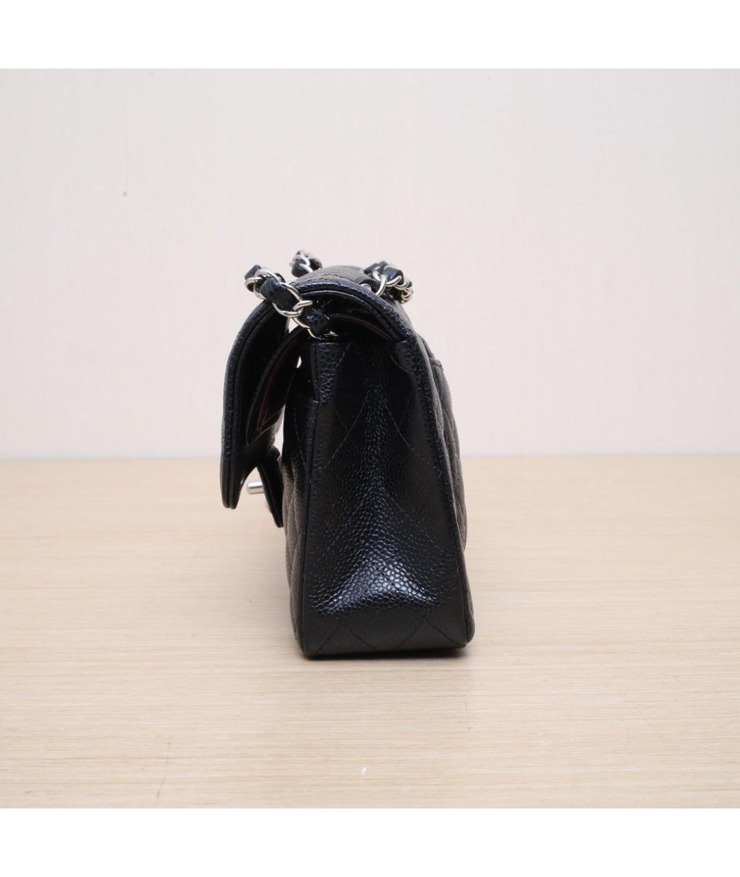 CHANEL Черная кожаная сумка через плечо, фото 5