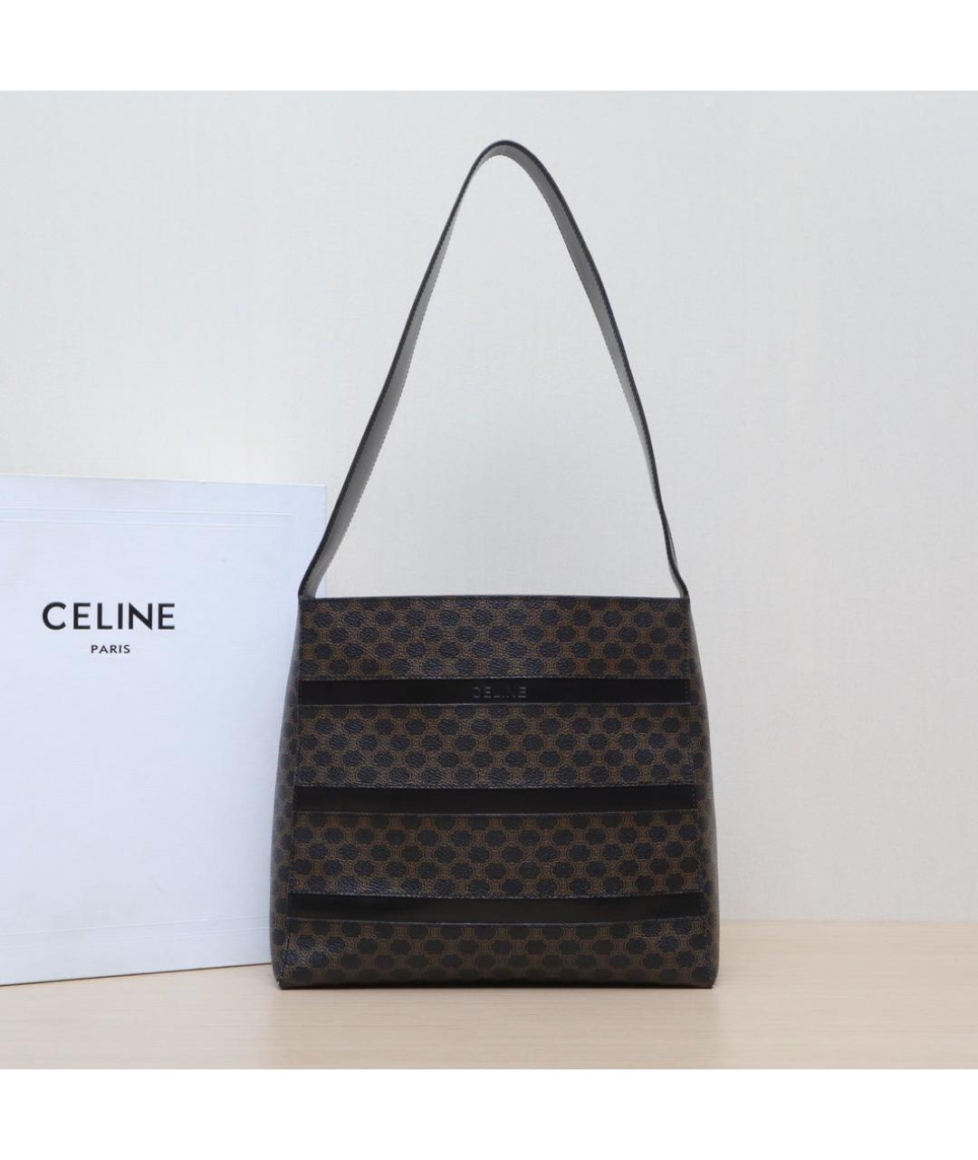 CELINE Коричневая сумка через плечо, фото 2