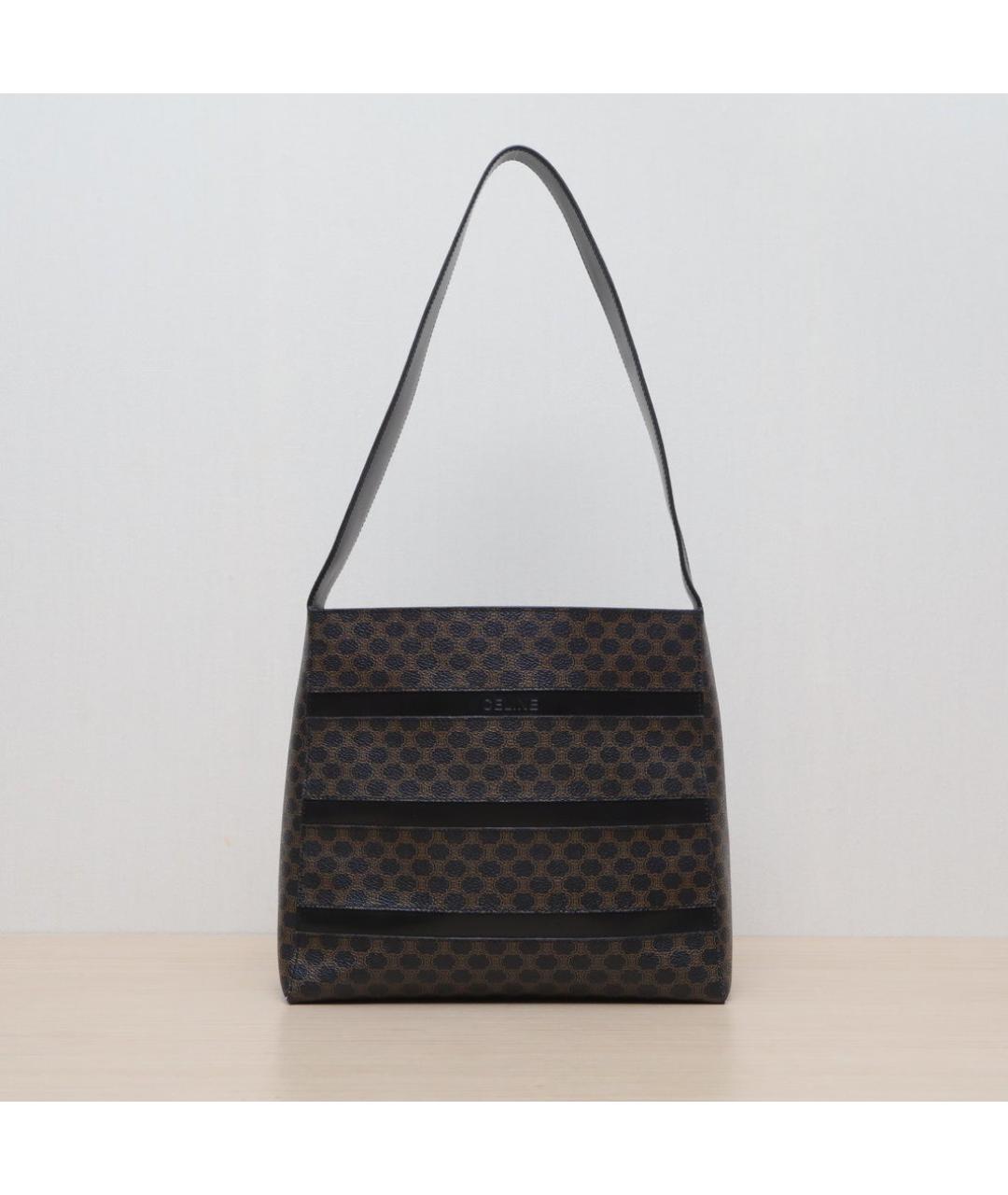 CELINE Коричневая сумка через плечо, фото 3