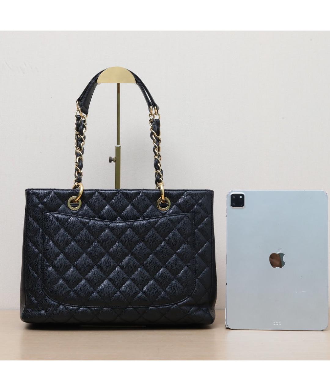 CHANEL Черная кожаная сумка через плечо, фото 7