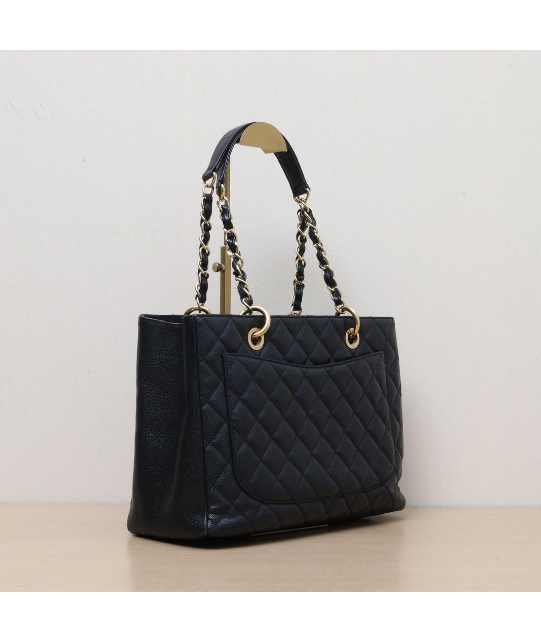 CHANEL Черная кожаная сумка через плечо, фото 6