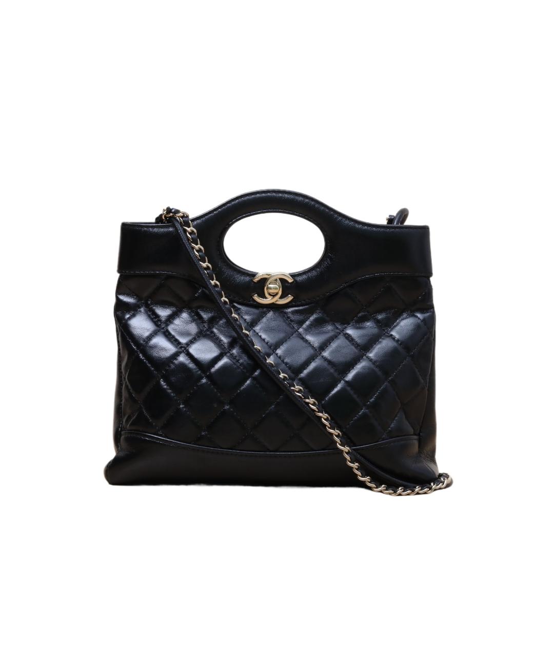 CHANEL Черная кожаная сумка через плечо, фото 1