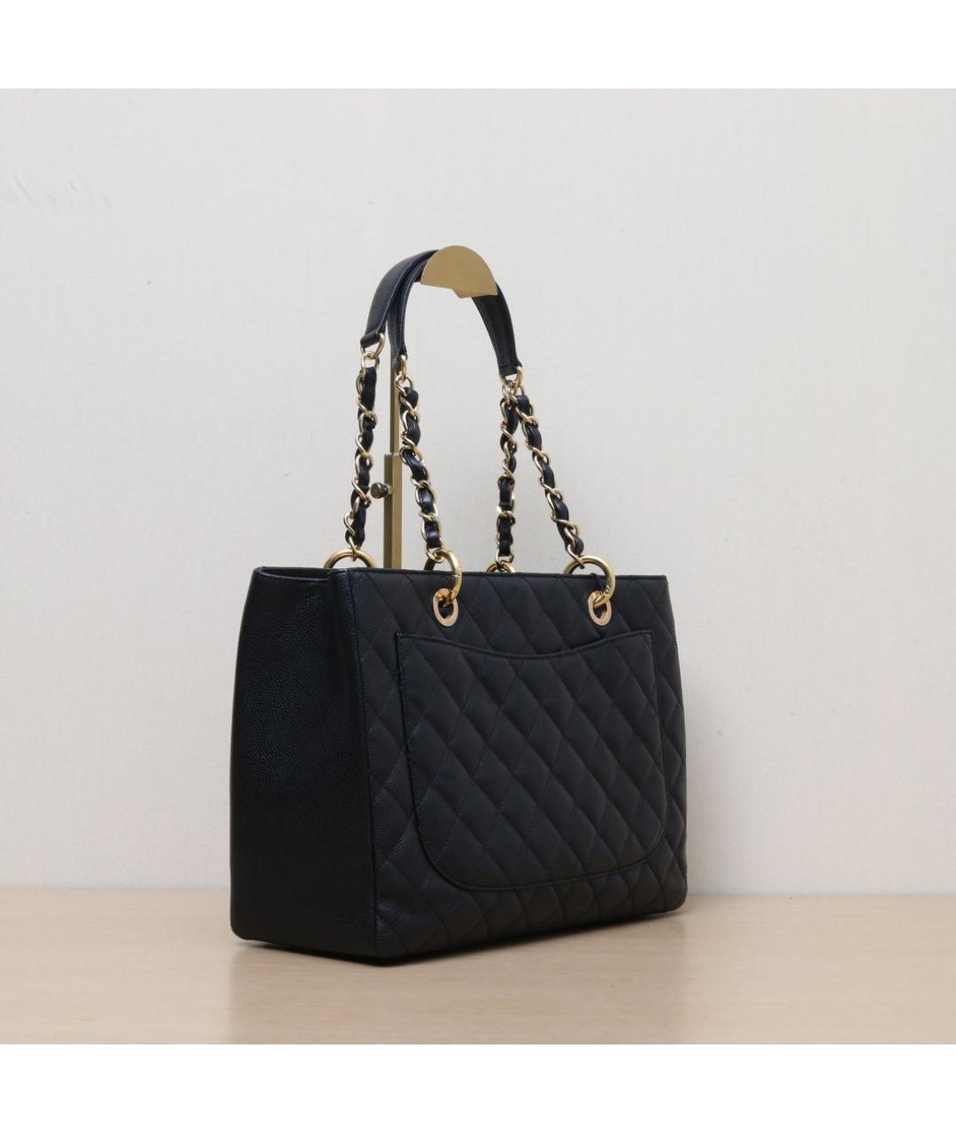 CHANEL Черная кожаная сумка через плечо, фото 6