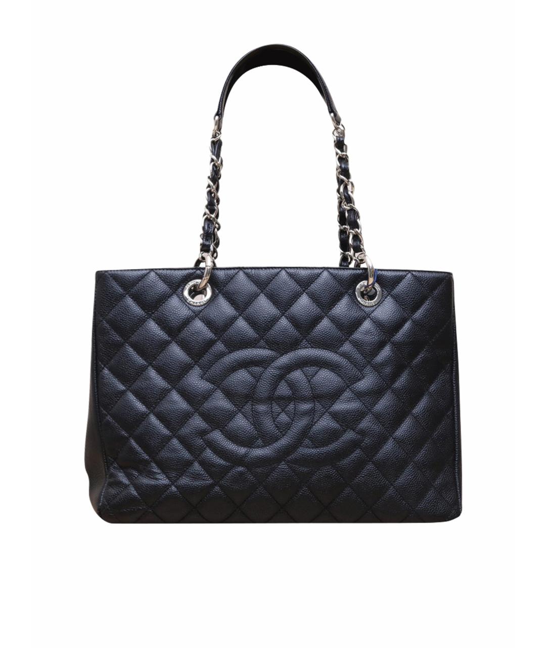 CHANEL Черная кожаная сумка через плечо, фото 1