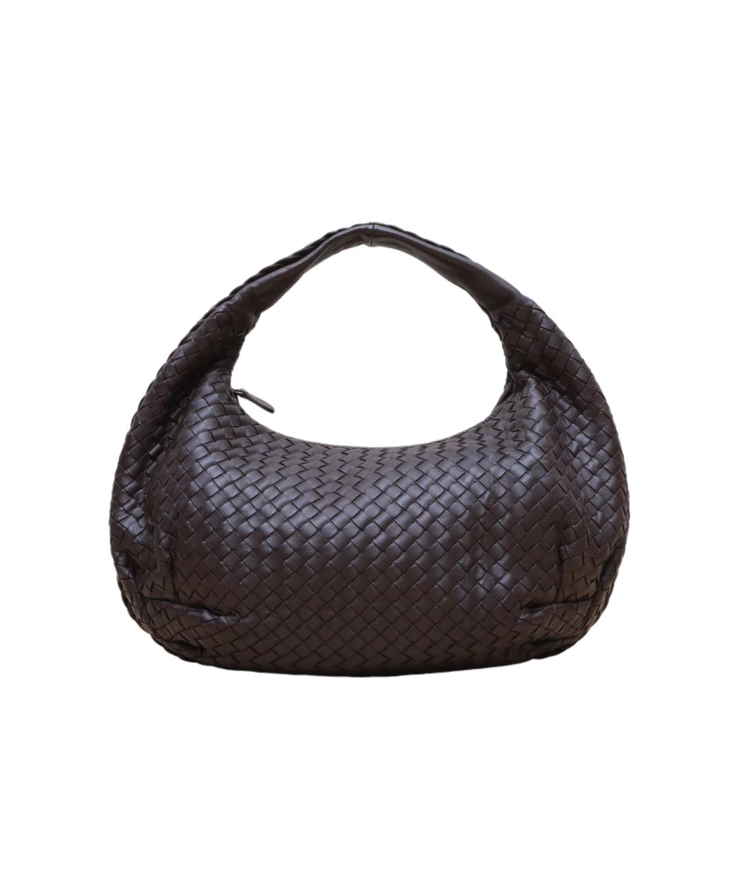 BOTTEGA VENETA Коричневая кожаная сумка через плечо, фото 1