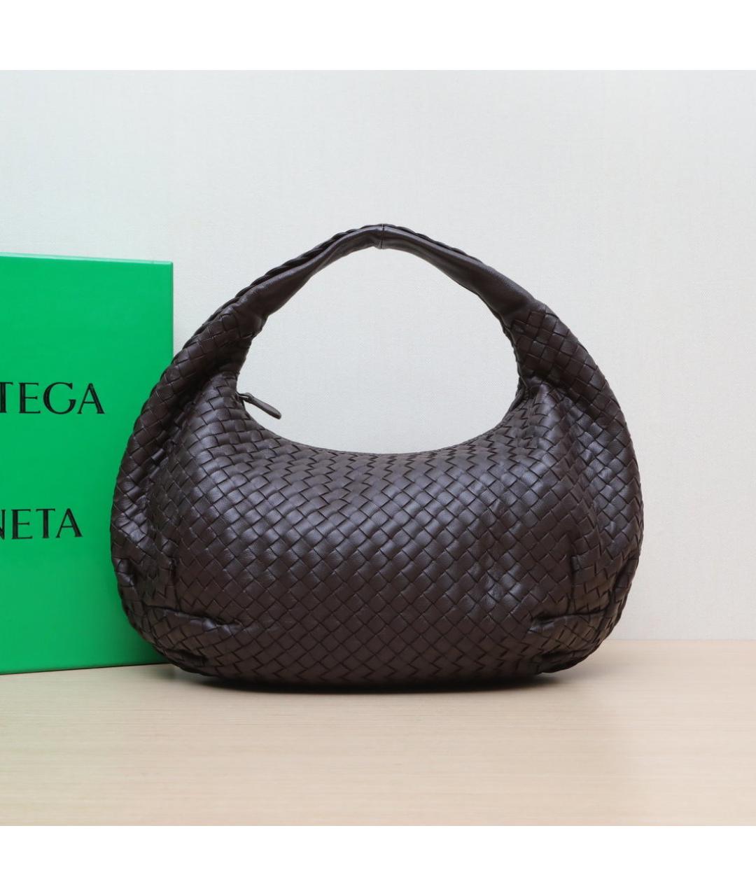 BOTTEGA VENETA Коричневая кожаная сумка через плечо, фото 2